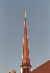 Copper Steeple With Stainless Steel Cross