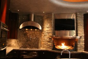 Stainless Hood Fire Place Mantle Fire Place Burners