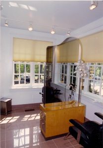 Brass, Mirror and Steel display 