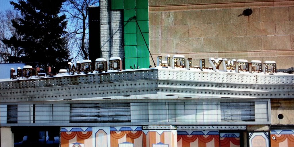 Hollywood Theater Sign Work